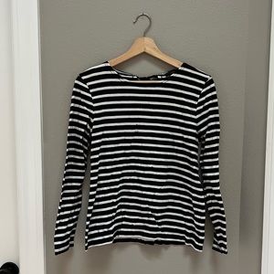 Striped Jcrew Top with Bow Detail